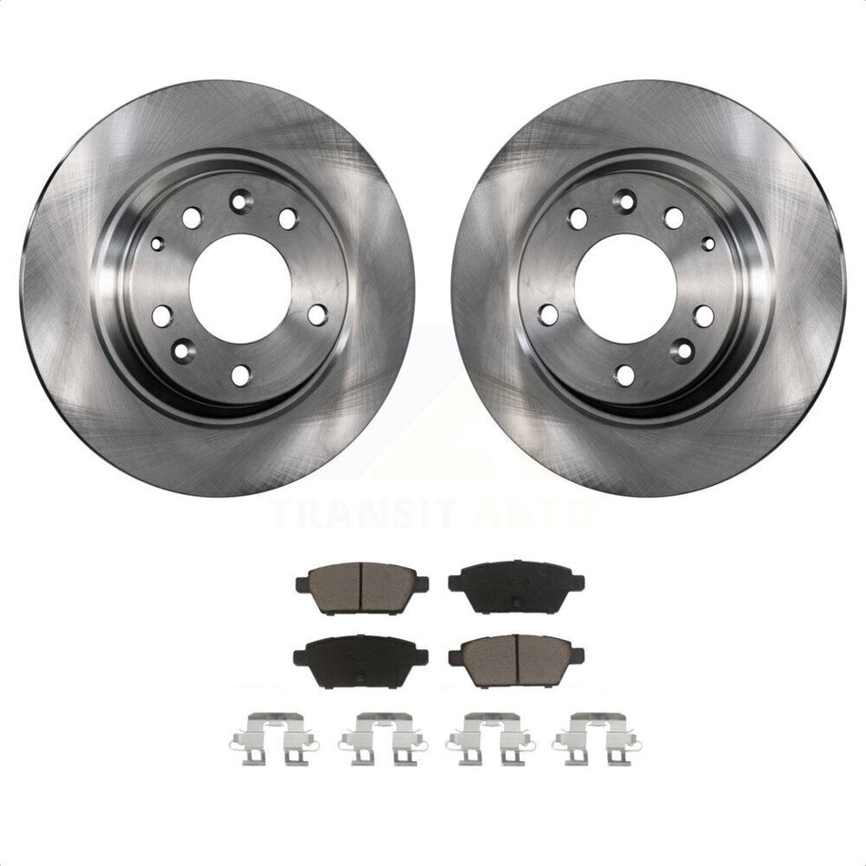 Rear Disc Brake Rotors And Ceramic Pads Kit For Ford Fusion Mazda 6 Lincoln MKZ Mercury Milan Zephyr K8C-101898 by Transit Auto