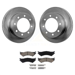 Rear Disc Brake Rotors And Ceramic Pads Kit For Ford E-350 Super Duty E-250 Econoline Club Wagon E-150 K8C-101914