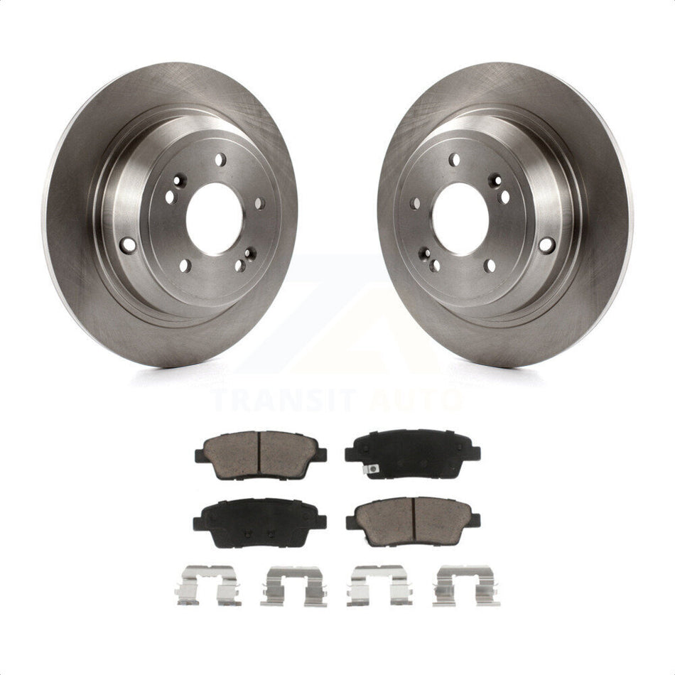 Rear Disc Brake Rotors And Ceramic Pads Kit For Hyundai Genesis G80 Kia K900 K8C-101916 by Transit Auto