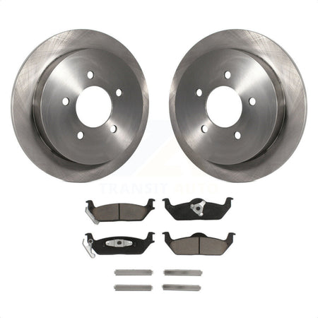 Rear Disc Brake Rotors And Ceramic Pads Kit For 2004 Ford F-150 With 5 Lug Wheels 11th Digit Of Vin Is C K8C-101926 by Transit Auto