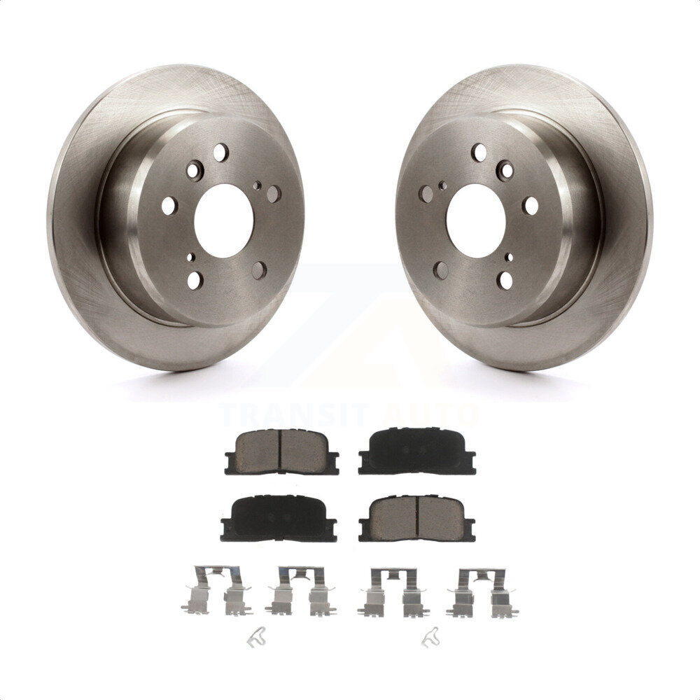 Rear Disc Brake Rotors And Ceramic Pads Kit For Toyota Camry Lexus ES330 ES300 K8C-101928 by Transit Auto