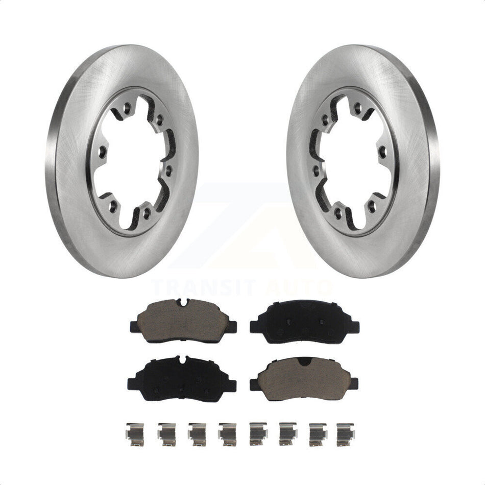 Rear Disc Brake Rotors And Ceramic Pads Kit For 2015-2019 Ford Transit-350 HD With 6 Lug Wheels K8C-101933 by Transit Auto