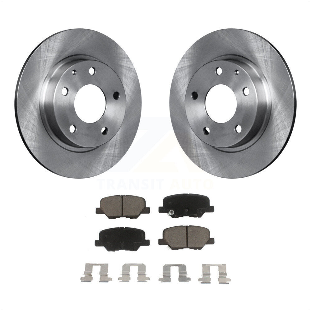 Rear Disc Brake Rotors And Ceramic Pads Kit For Mazda 3 Sport K8C-101936 by Transit Auto