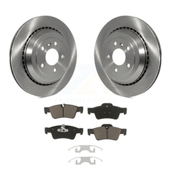 Rear Disc Brake Rotors And Ceramic Pads Kit For Mercedes-Benz ML350 GL450 R350 GL550 GL350 ML500 ML550 GL320 R500 R320 K8C-101939