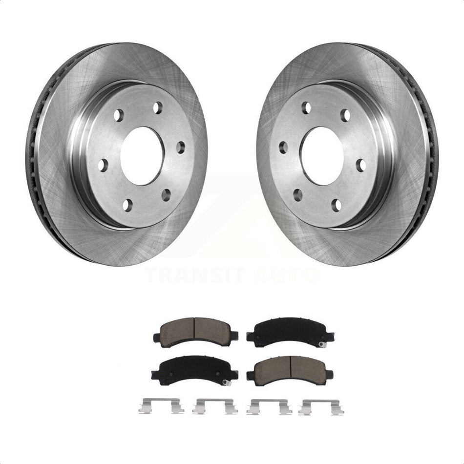 Rear Disc Brake Rotors And Ceramic Pads Kit For Chevrolet Express 2500 GMC 3500 Savana K8C-101941 by Transit Auto