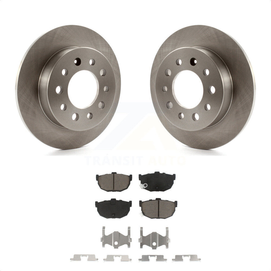 Rear Disc Brake Rotors And Ceramic Pads Kit For 2003-2008 Hyundai Tiburon K8C-101964 by Transit Auto