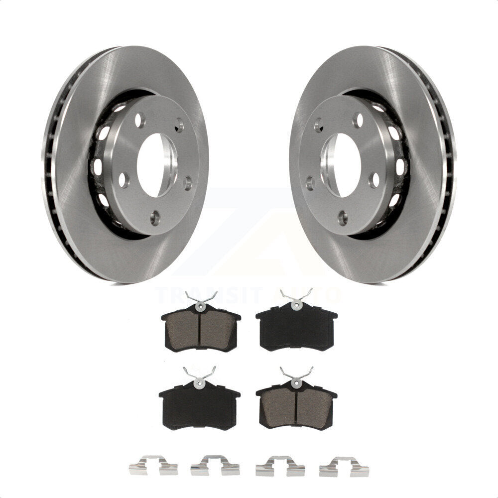 Rear Disc Brake Rotors And Ceramic Pads Kit For 2000-2001 Audi S4 K8C-101967 by Transit Auto