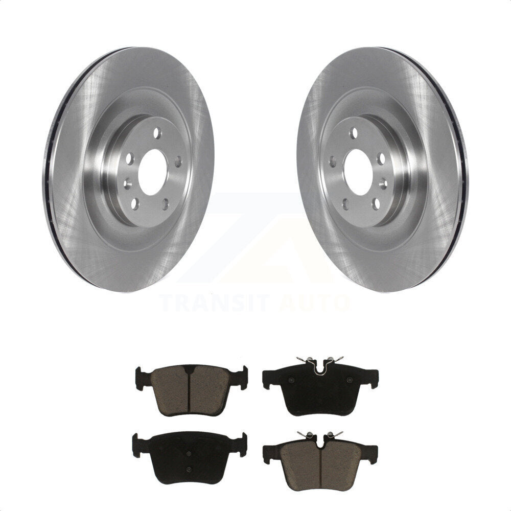 Rear Disc Brake Rotors And Ceramic Pads Kit For 2016-2019 Volvo XC90 With 340mm Diameter Rotor K8C-101969 by Transit Auto