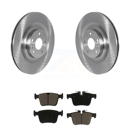 Rear Disc Brake Rotors And Ceramic Pads Kit For 2016-2019 Volvo XC90 With 340mm Diameter Rotor K8C-101969 by Transit Auto