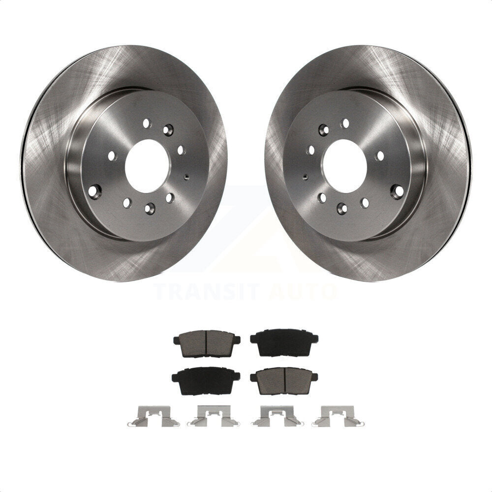 Rear Disc Brake Rotors And Ceramic Pads Kit For 2007-2015 Mazda CX-9 K8C-101971 by Transit Auto