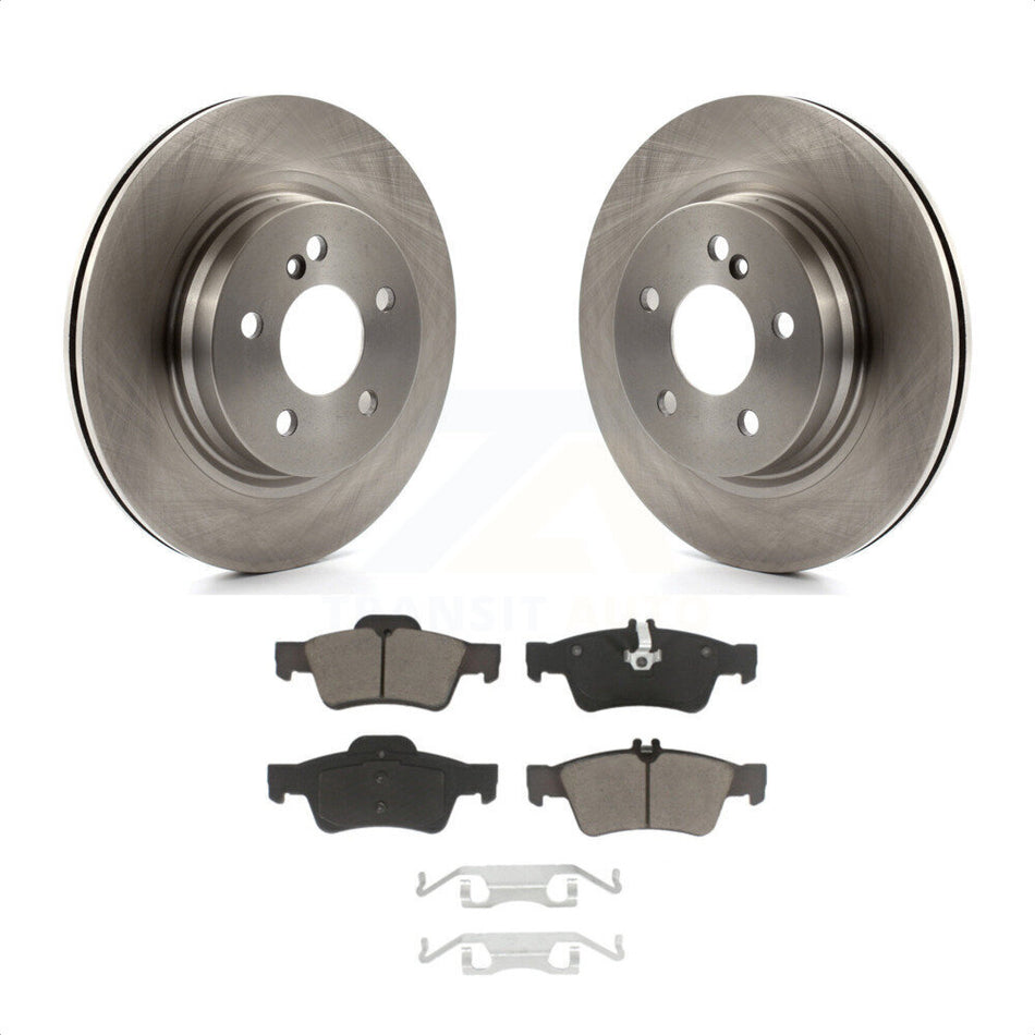 Rear Disc Brake Rotors And Ceramic Pads Kit For Mercedes-Benz E550 With 300mm Diameter Rotor K8C-102023 by Transit Auto