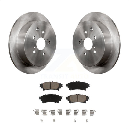 Rear Disc Brake Rotors And Ceramic Pads Kit For Toyota Highlander Sienna Lexus RX350 RX450h K8C-102024 by Transit Auto