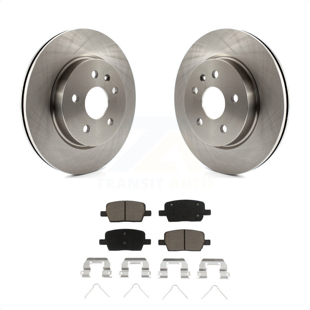 Rear Disc Brake Rotors And Ceramic Pads Kit For Chevrolet Camaro Cadillac CT6 K8C-102027 by Transit Auto