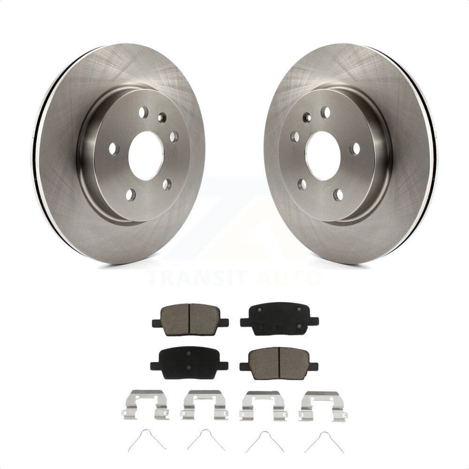 Rear Disc Brake Rotors And Ceramic Pads Kit For Chevrolet Camaro Cadillac CT6 K8C-102027 by Transit Auto