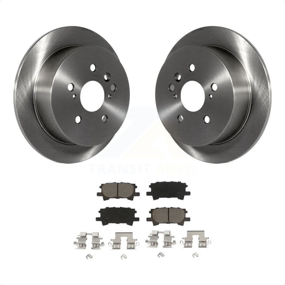 Rear Disc Brake Rotors And Ceramic Pads Kit For Lexus Toyota Highlander RX350 RX330 RX400h K8C-102031 by Transit Auto