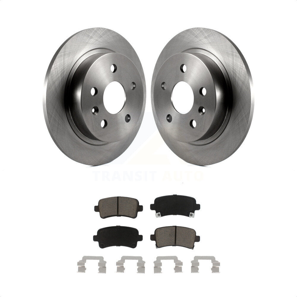 Rear Disc Brake Rotors And Ceramic Pads Kit For Chevrolet Malibu Buick LaCrosse Regal Limited K8C-102041 by Transit Auto