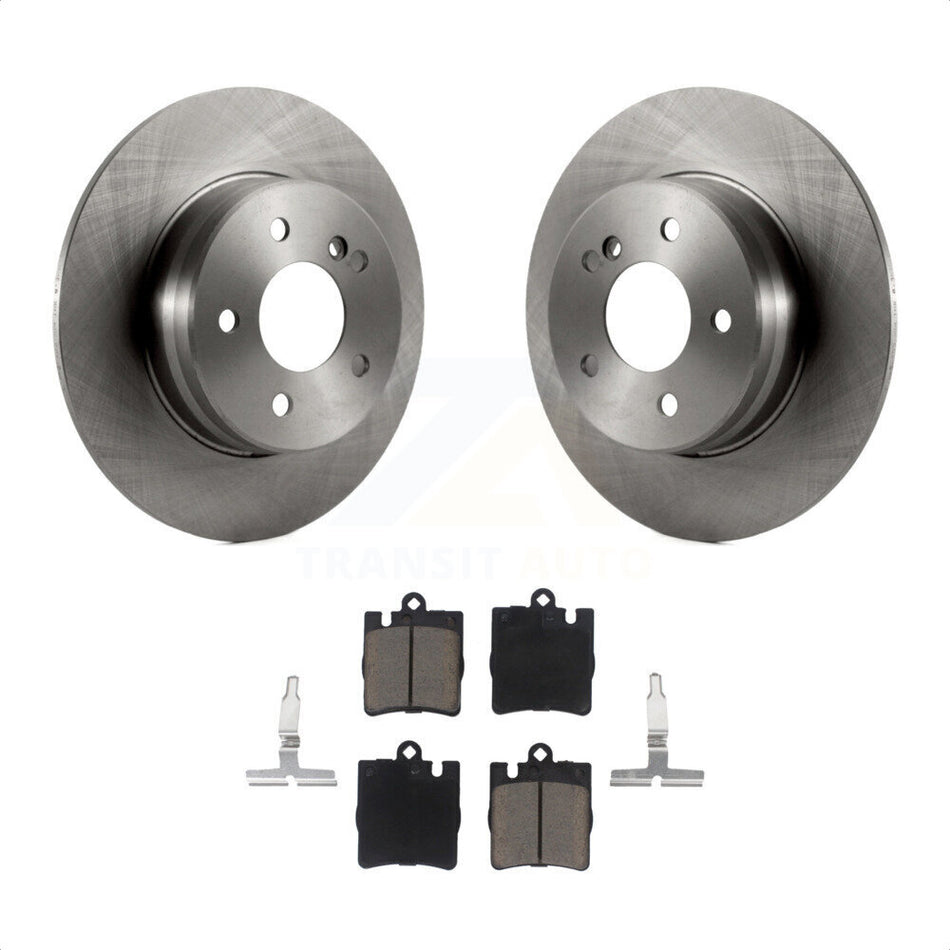 Rear Disc Brake Rotors And Ceramic Pads Kit For Mercedes-Benz E320 C230 C240 CLK320 CLK350 C320 C280 E430 SLK350 CLK430 C350 SLK300 K8C-102060 by Transit Auto