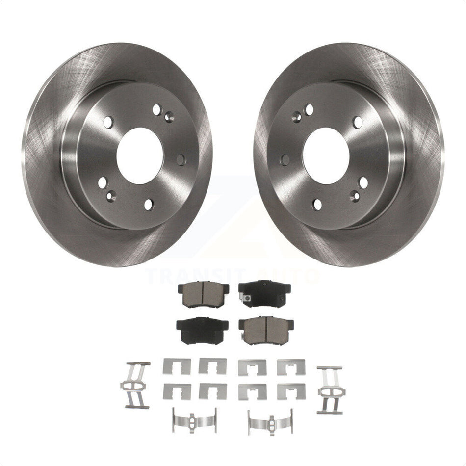 Rear Disc Brake Rotors And Ceramic Pads Kit For 1997-2001 Honda Prelude K8C-102081 by Transit Auto