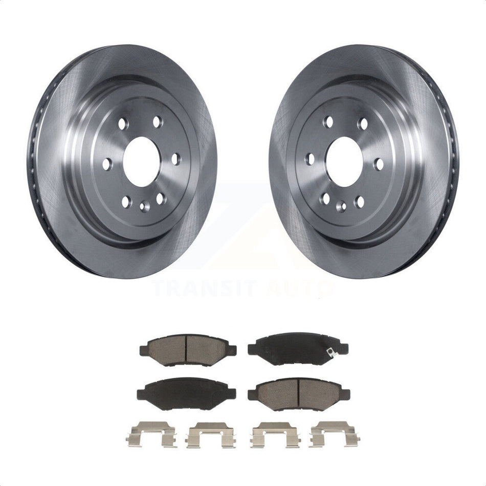 Rear Disc Brake Rotors And Ceramic Pads Kit For Cadillac SRX Saab 9-4X K8C-102086 by Transit Auto