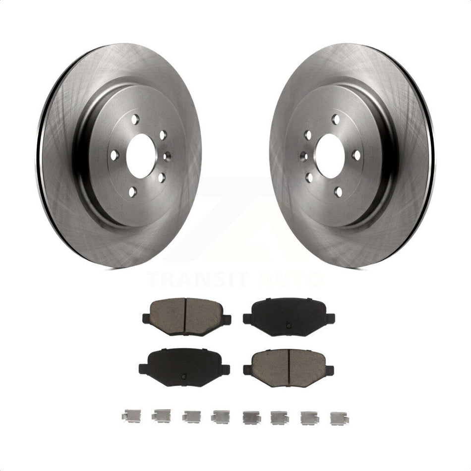 Rear Disc Brake Rotors And Ceramic Pads Kit For Ford Explorer Police Interceptor Utility Lincoln MKS Flex Taurus MKT K8C-102094 by Transit Auto