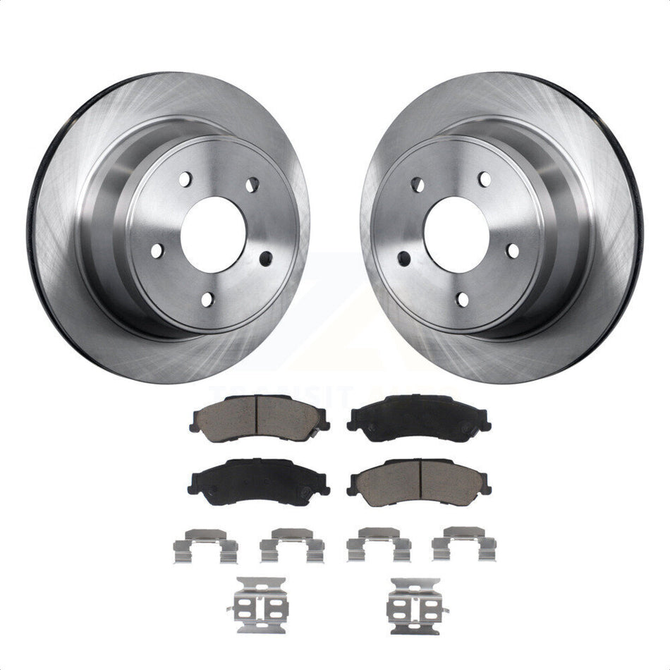 Rear Disc Brake Rotors And Ceramic Pads Kit For Chevrolet S10 Blazer GMC Sonoma Jimmy Oldsmobile Bravada Isuzu Hombre K8C-102109 by Transit Auto