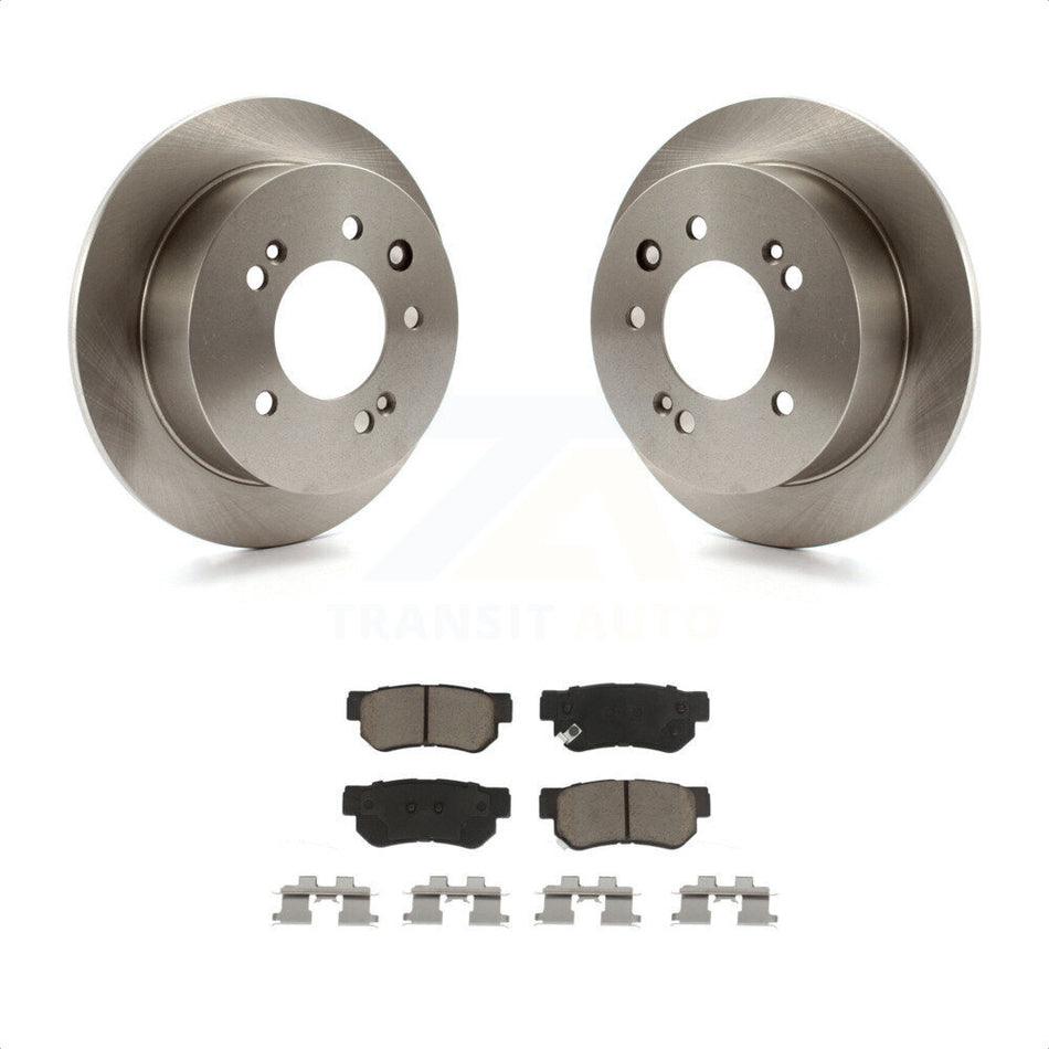 Rear Disc Brake Rotors And Ceramic Pads Kit For Hyundai Elantra K8C-102111 by Transit Auto