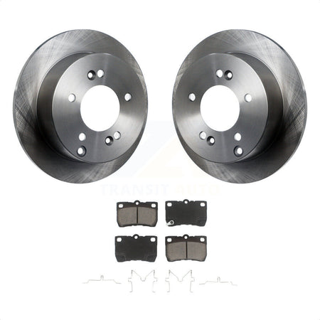 Rear Disc Brake Rotors And Ceramic Pads Kit For Lexus IS250 K8C-102115 by Transit Auto