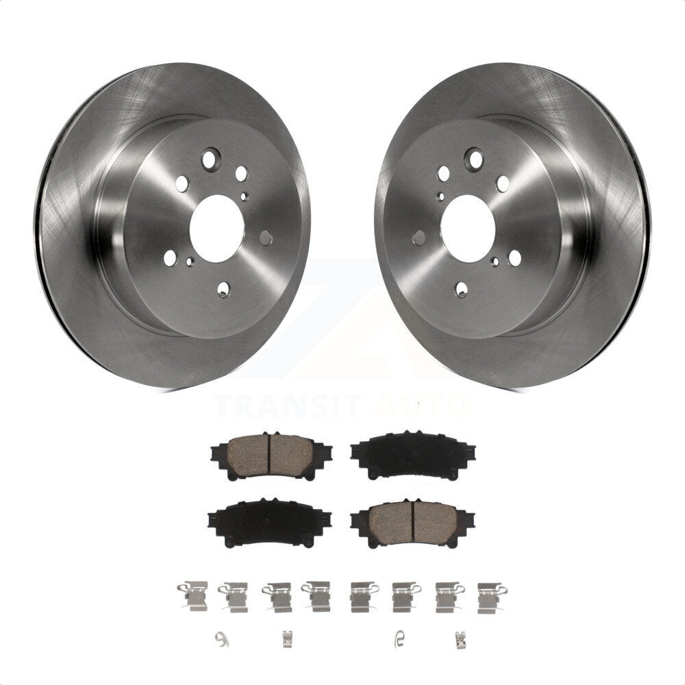 Rear Disc Brake Rotors And Ceramic Pads Kit For Lexus IS250 IS350 K8C-102118 by Transit Auto