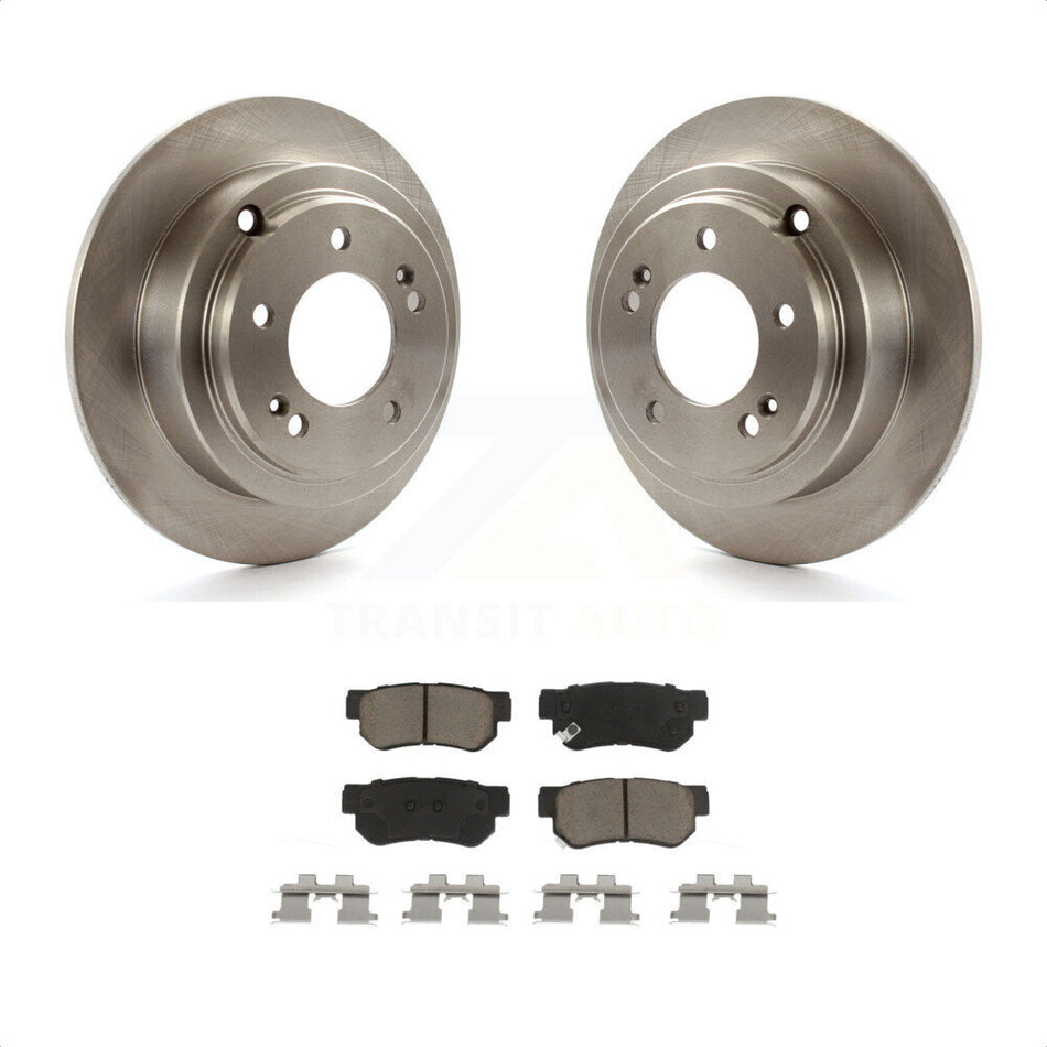 Rear Disc Brake Rotors And Ceramic Pads Kit For 2004-2006 Kia Amanti K8C-102125 by Transit Auto