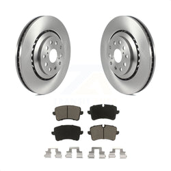 Rear Disc Brake Rotors And Ceramic Pads Kit For Audi A8 Quattro S6 S7 S8 K8C-102127