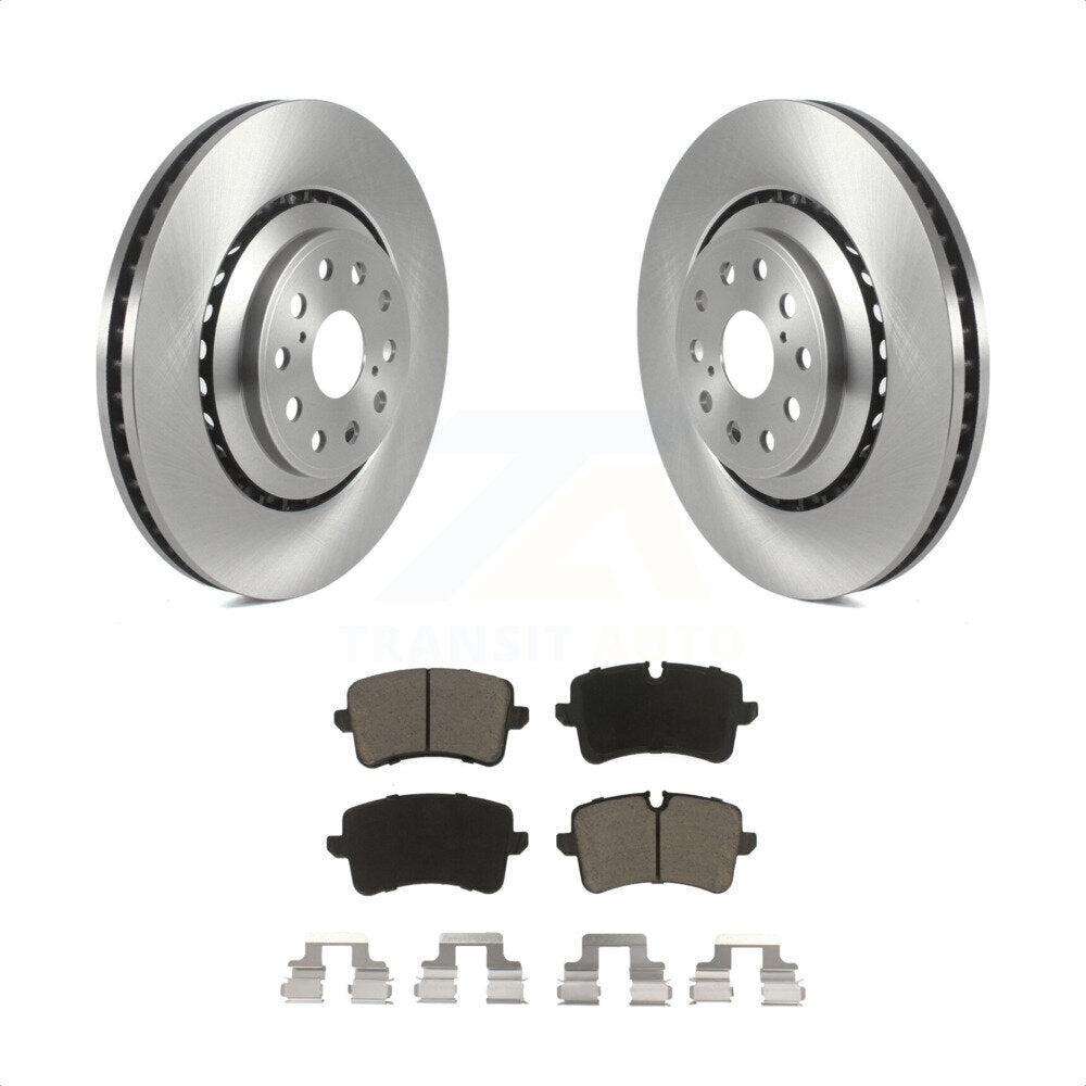 Rear Disc Brake Rotors And Ceramic Pads Kit For Audi A8 Quattro S6 S7 S8 K8C-102127 by Transit Auto