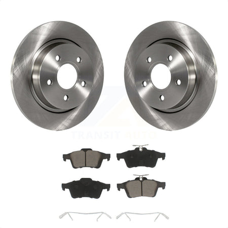 Rear Disc Brake Rotors And Ceramic Pads Kit For Volvo S40 C70 C30 V50 K8C-102128 by Transit Auto