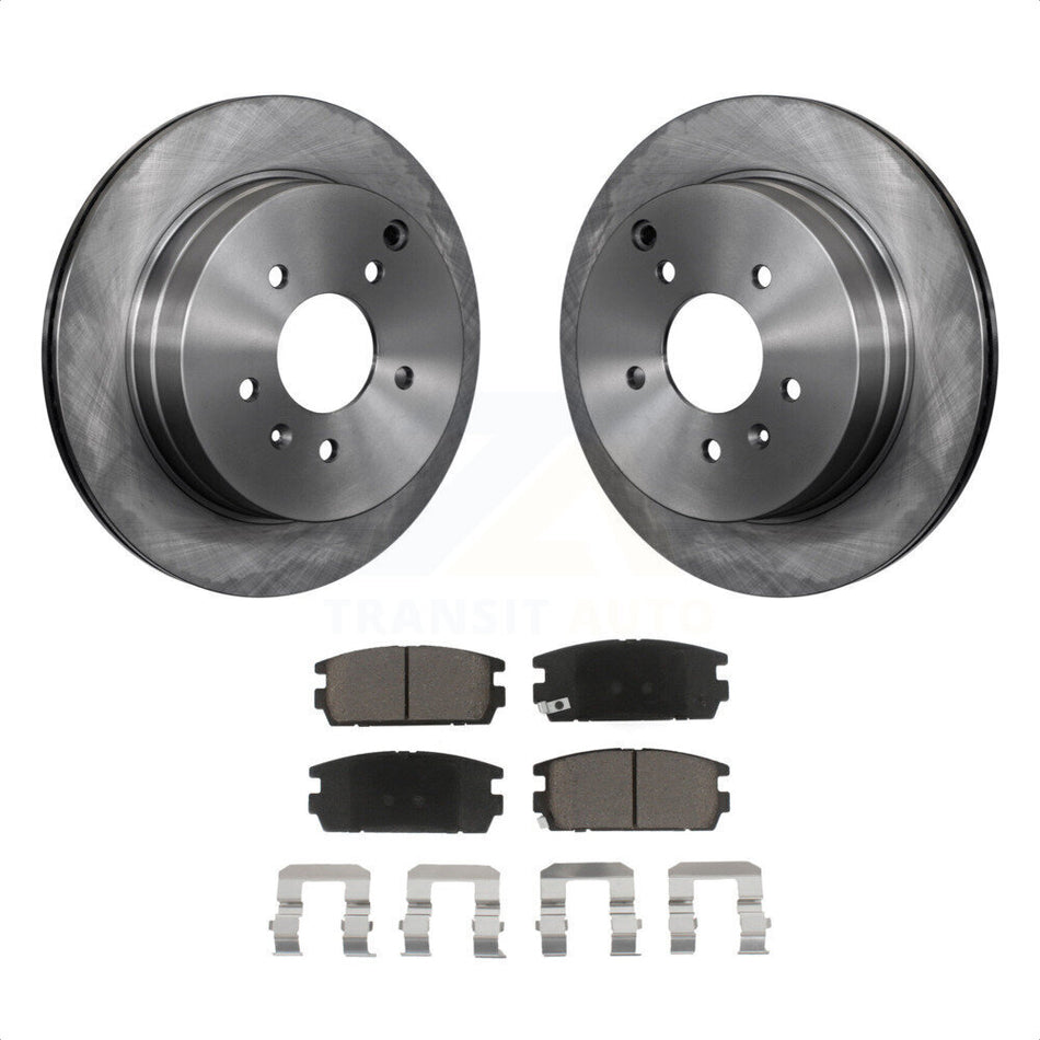 Rear Disc Brake Rotors And Ceramic Pads Kit For Chevrolet Equinox Saturn Vue Captiva Sport Pontiac Torrent Suzuki XL-7 K8C-102145 by Transit Auto