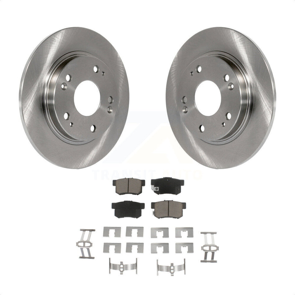 Rear Disc Brake Rotors And Ceramic Pads Kit For 2011-2015 Honda CR-Z K8C-102152 by Transit Auto