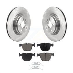 Rear Disc Brake Rotors And Ceramic Pads Kit For BMW 750Li xDrive 750i 550i GT Alpina B7 760Li B7L ActiveHybrid 7 K8C-102170
