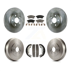 Front Rear Disc Brake Rotors Ceramic Pads And Drum Kit For Chevrolet Cruze Limited K8C-102554