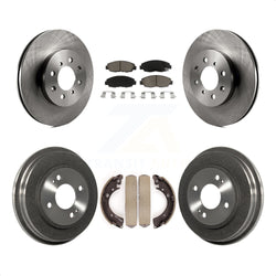 Front Rear Disc Brake Rotors Ceramic Pads And Drum Kit For Honda Civic K8C-102562