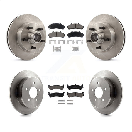 Front Rear Disc Brake Rotors And Ceramic Pads Kit For Ford Ranger With 261mm Diameter Rotor K8C-102631 by Transit Auto