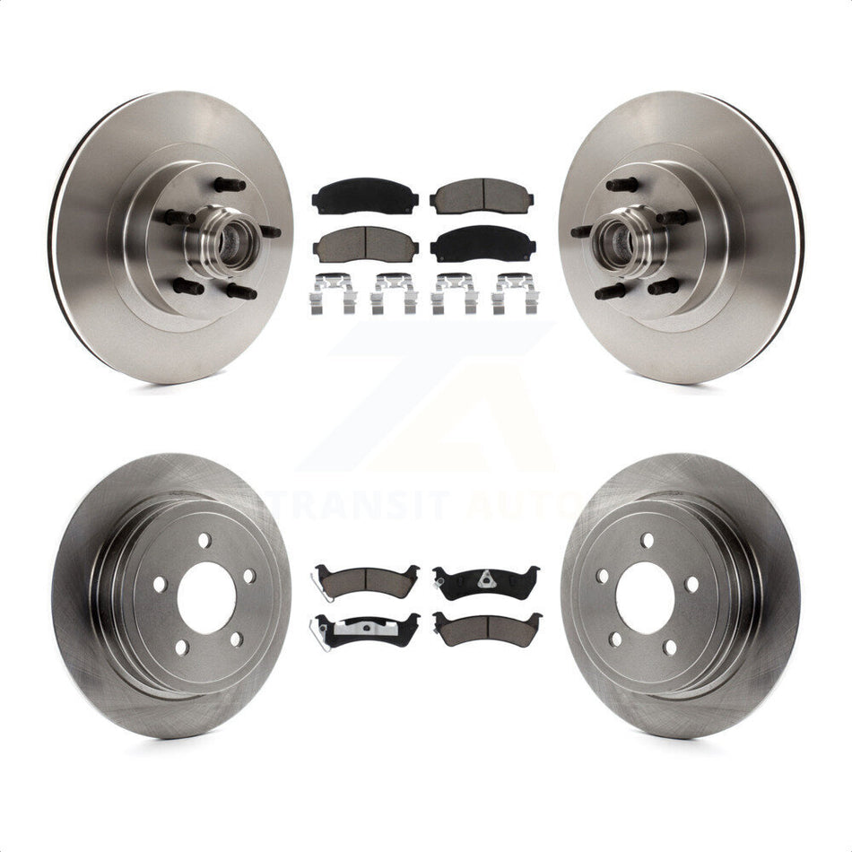 Front Rear Disc Brake Rotors And Ceramic Pads Kit For Ford Explorer Sport Trac RWD K8C-102652 by Transit Auto