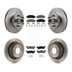 Front Rear Disc Brake Rotors And Ceramic Pads Kit For 2010-2011 Ford Ranger RWD K8C-102653