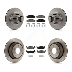 Front Rear Disc Brake Rotors And Ceramic Pads Kit For 2010 Mazda B2300 With 11-1 4" Diameter Rotor K8C-102656