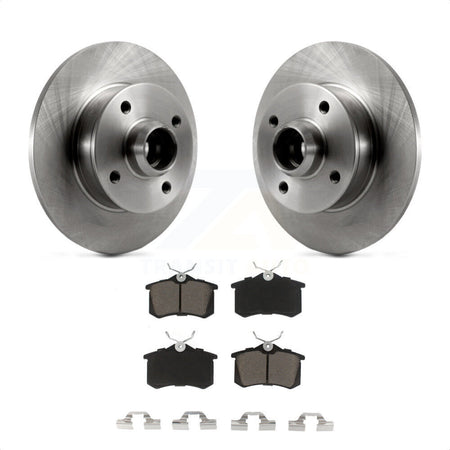 Rear Disc Brake Rotors Hub Assembly And Ceramic Pads Kit For Volkswagen Cabrio K8C-102722 by Transit Auto