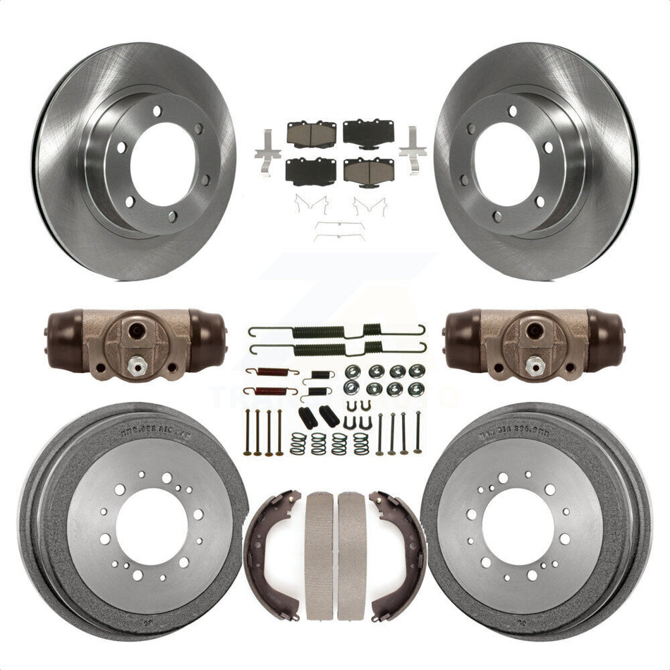 Front Rear Disc Brake Rotors Ceramic Pads And Drum Kit (9Pc) For Toyota 4Runner K8C-102931 by Transit Auto