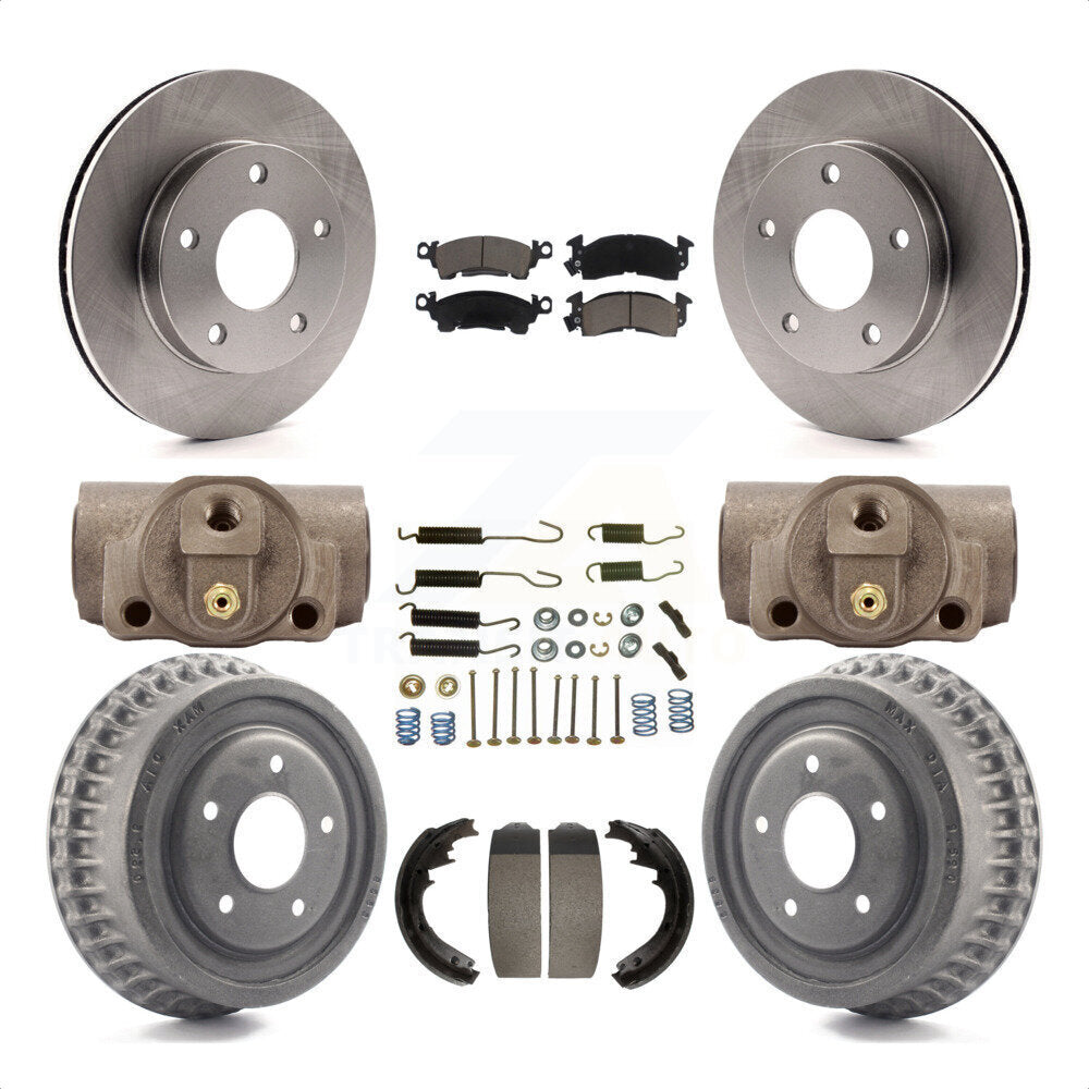 Front Rear Disc Brake Rotors Ceramic Pads And Drum Kit (9Pc) For GMC Jimmy K8C-102938 by Transit Auto