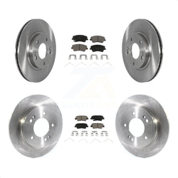 Front Rear Disc Brake Rotors And Ceramic Pads Kit For Kia Niro Hyundai Ioniq K8C-102998