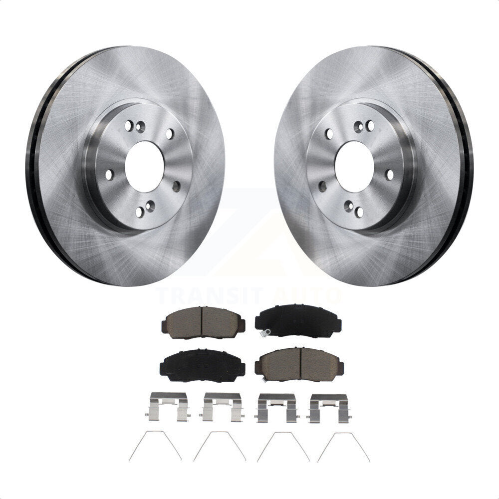 Front Disc Brake Rotors And Ceramic Pads Kit For Honda Accord Acura TSX K8C-103023 by Transit Auto