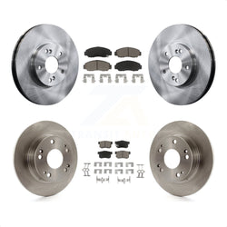 Front Rear Disc Brake Rotors And Ceramic Pads Kit For Honda Accord K8C-103134