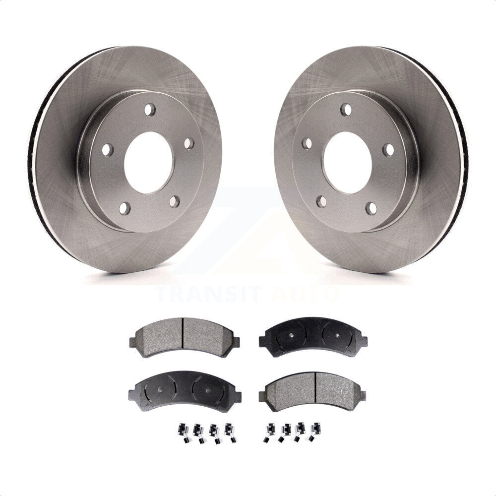 Front Disc Brake Rotors And Semi-Metallic Pads Kit For 1997-1997 Chevrolet Blazer GMC Jimmy 4WD K8F-100002 by Transit Auto