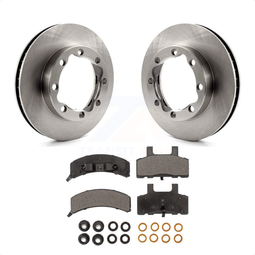 Front Disc Brake Rotors And Semi-Metallic Pads Kit For K1500 Suburban GMC Chevrolet K2500 K8F-100008 by Transit Auto