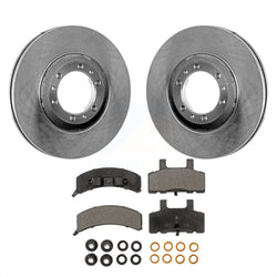 Front Disc Brake Rotors And Semi-Metallic Pads Kit For Cadillac DeVille Fleetwood 60 Special Commercial Chassis K8F-100012